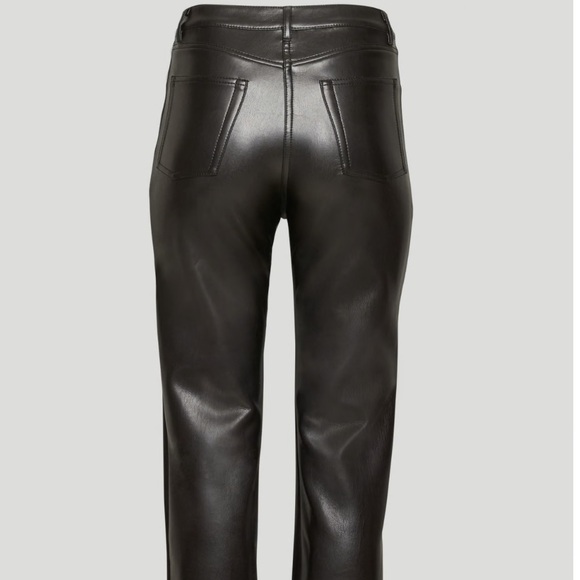 BNWT Wilfred Melina  high rise straight leg faux leather Jeans. Reposhing. - Picture 6 of 15